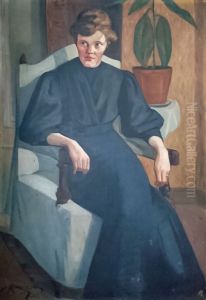 Olga's portrait by Jalmari Ruokokoski