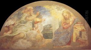 Annunciation by Antonio da Correggio