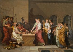 La Generosite des dames romaines by Louis Gauffier