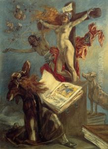 The Temptation of St Anthony by Felicien Rops