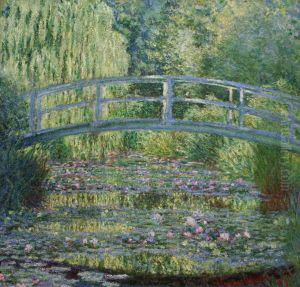 The Japanese Footbridge and the Water Lily Pool, Giverny by Claude Oscar Monet