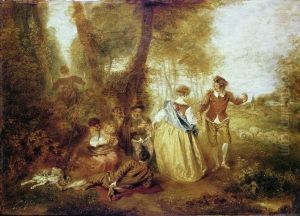 Le Plaisir pastoral by Jean-Antoine Watteau