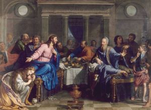 Le repas chez Simon by Philippe de Champaigne