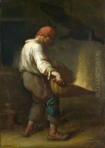 Un vanneur by Jean-Francois Millet