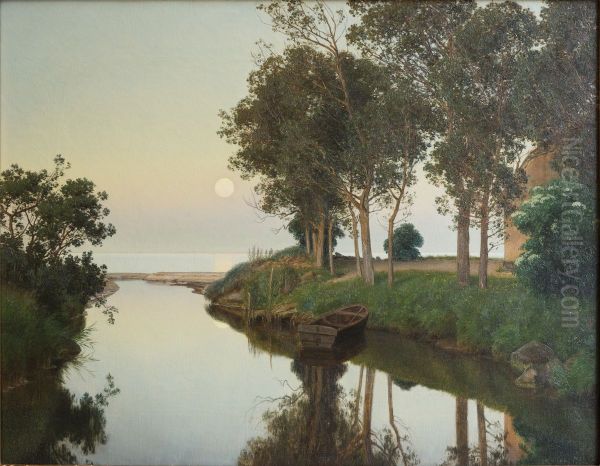 Quiet Summer Evening by the River Mouth - view 1