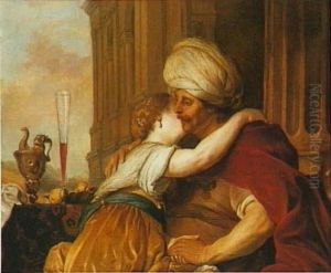 David and Bathsheba, or portrait historie of the wealthy Amsterdam couple Marinus Lowysse and Eva Ment represented as Isaac and Rebecca by Jacob Adriaensz Backer