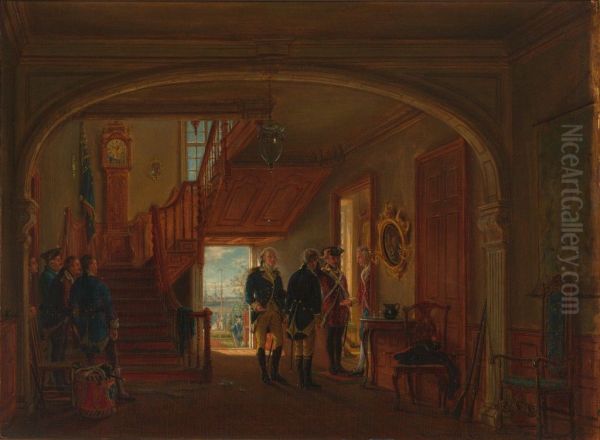 The Meeting of General Washington and Rochambeau - view 1