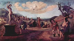 Mythos des Prometheus, Gemaldefolge von funf Bildern by Piero Di Cosimo