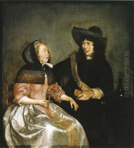 Drinking Couple - view 1