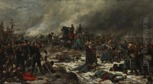 Battle of Auvours, 10 January 1871 by Lionel Royer