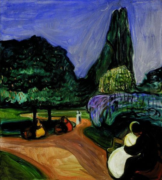 Summer Night in Studenterlunden - view 1