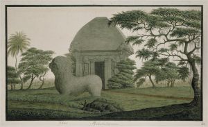 Det gamle stenmonumentet ved Mahabalipuram naer Madras Det gamle stenmonumentet ved Mahabalipuram naer Madras
