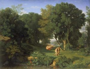 Adam et Eve chasses du Paradis terrestre by Jean-Achille Benouville
