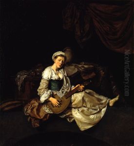 Zisterspielerin by Cornelis Pietersz Bega