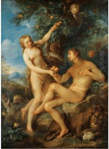 Adam and Eve by Francois Lemoyne