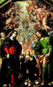 Holy Family by Cristobal de Villalpando