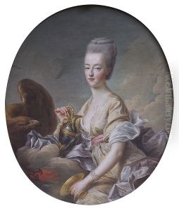 Madame la Dauphine Marie-Antoinette, as Hebe by Francois-Hubert Drouais