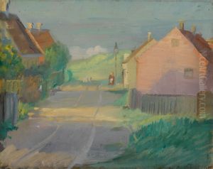 Osterbyvej. A lane in Skagen's East Town. by Anna Ancher