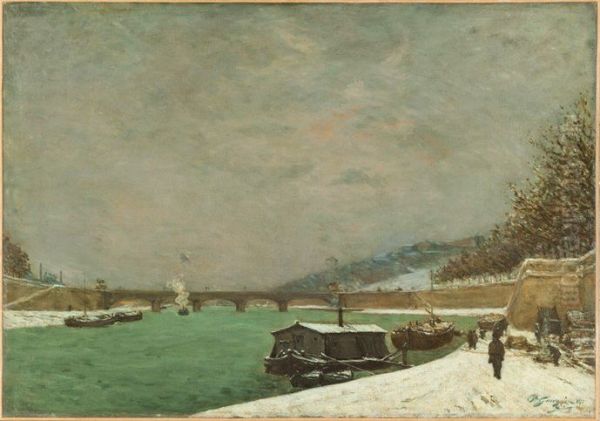 Seine River Seen From Iena Bridge - view 1