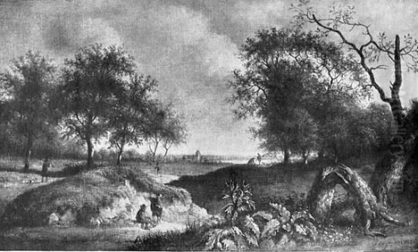 Landscape with hunters - view 1