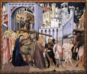The Road to Calvary by Pietro Lorenzetti