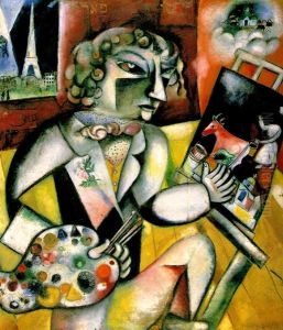 Zelfportret met zeven vingers by Marc Chagall