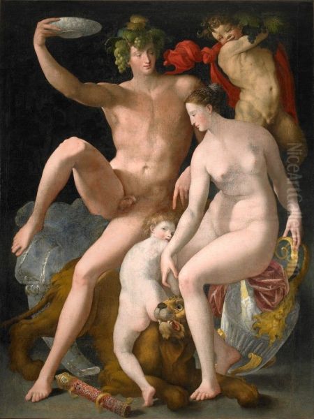 Bacchus, Venus and Cupid - view 1