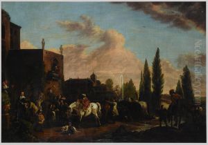 Departing for the Hunt by Philips Wouwerman