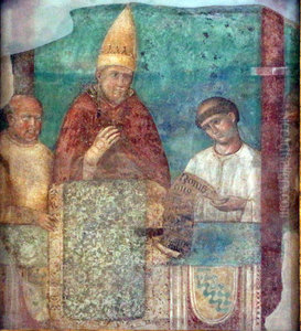 Boniface VIII declaring the Jubilee Year of 1300 Boniface VIII declaring the Jubilee Year of 1300