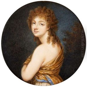 Miniature of Rozalia Lubomirska nee Chodkiewicz. by Wincenty de Lesseur