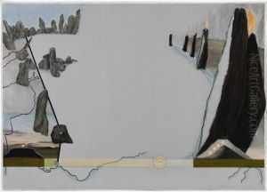 Dusk (Bands and End-Points) by Jo Baer