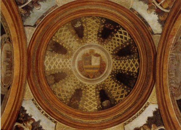 Mural painting of the funeral chapel of Andrea Mantegna - view 1