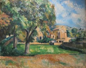 Chestnut and Jas de Bouffan farm by Paul Cezanne
