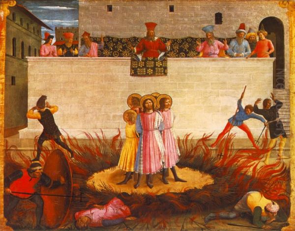 Saints Cosmas and Damian and their Brothers Surviving the Stake - view 1
