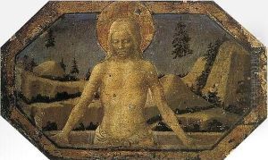 Man of sorrows by Filippo Lippi