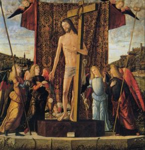 Christ between Four Angels