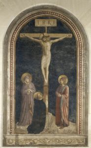 Le Calvaire avec saint Dominique en priere by Fra Angelico