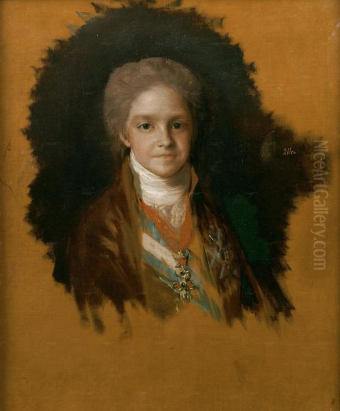 El infante Carlos Maria Isidro, boceto preparatorio paraLa familia de Carlos IV - view 1