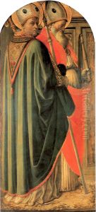 Augustine and Ambrose, Doctors of the Church by Filippo Lippi