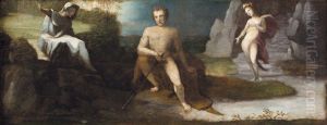 Hercules at the crossroads by Domenico Beccafumi