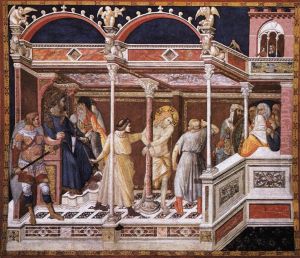 Flagellation of Christ by Pietro Lorenzetti