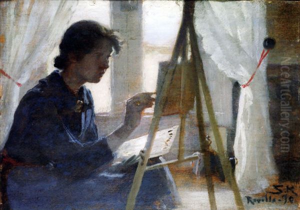 Interior. Marie Kroyer maler. Ravollo - view 1