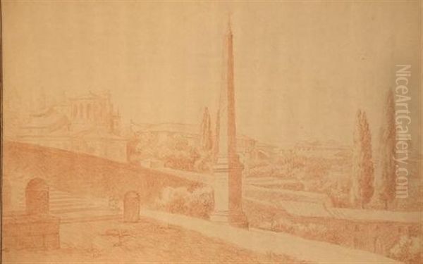 Obelisque Dans Un Parc En Italie - view 1