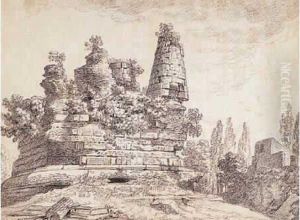" Ruine Romaine " Pierre Noire 37 by Louis Chaix