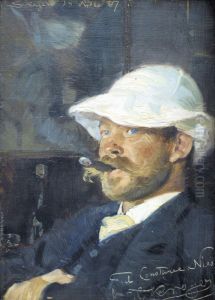 Portraet af maleren Thorvald Niss Portraet af maleren Thorvald Niss
