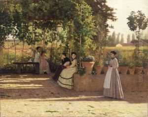 The pergola by Silvestro Lega