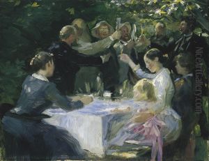 Study for Hip, hip, hurra! by Peder Severin Kroyer