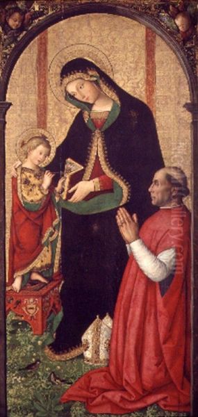 Madonna with Writing Child and Bishop - view 1