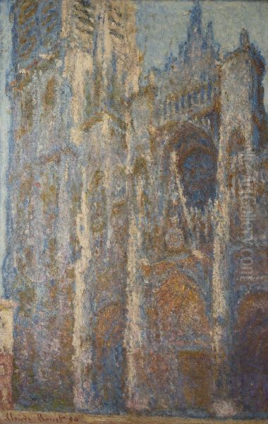 Rouen Cathedral at noon. Portal and tower d'Albana - view 1