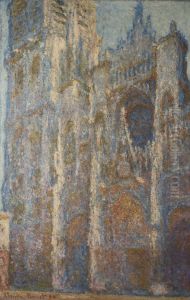 Rouen Cathedral at noon. Portal and tower d'Albana by Claude Oscar Monet